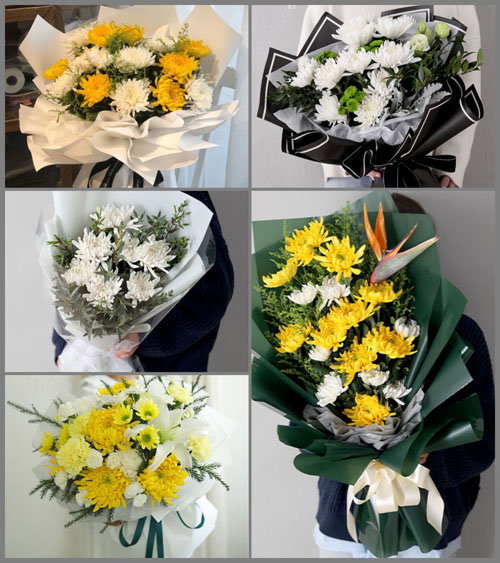 贵州贵阳开阳县花梨镇翁昭村白事花束代送